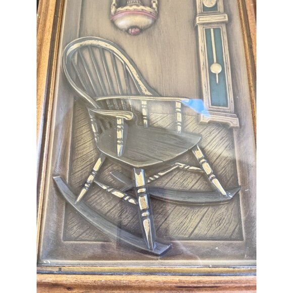 Mid Century Rustic Home Vintage Turner Wall Accessories Framed 3 D Art Vacuform - Picture 5 of 9